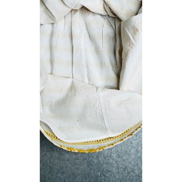 dRA Los Angeles Athena Dress Floral Eyelet Size L Lined Pockets V Neck - Picture 14 of 16